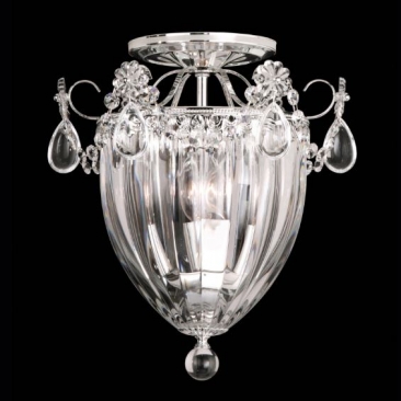 Потолочный светильник на три лампы в цвете "блестящее серебро"
