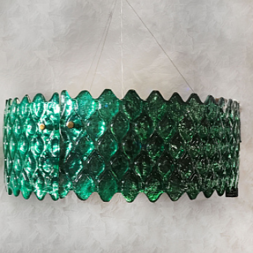Зелёный подвесной светильник