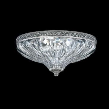 Потолочный светильник в цвете "римское серебро" диаметром 41 см