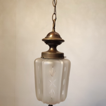 Винтажный светильник с шлифованным плафоном