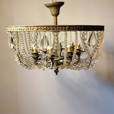 Потолочная люстра с стеклянными бусинами