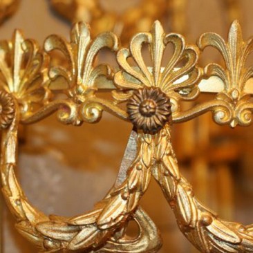 Антикварное бронзовое бра Людовик XVI