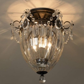 Потолочный светильник на одну лампу в цвете "этрусское золото"