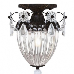 Потолочный светильник на одну лампу в цвете "тёмная бронза"