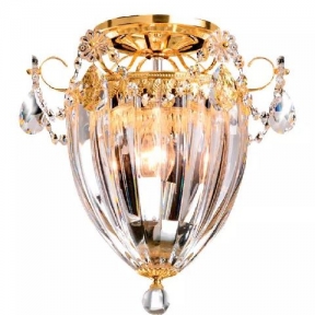 Потолочный светильник на три лампы в цвете "блестящее золото"