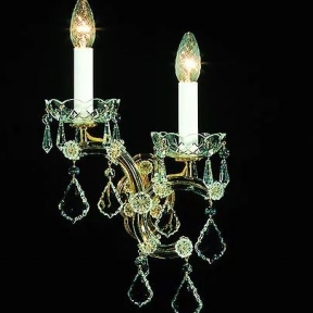 Настенный светильник с хрусталём в стиле "Мария Терезия"