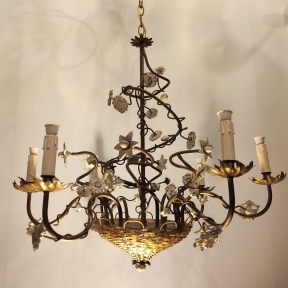 Люстра с основанием - корзиной