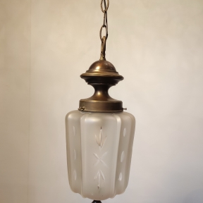 Винтажный светильник с шлифованным плафоном