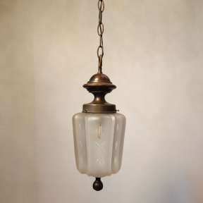 Винтажный светильник с шлифованным плафоном