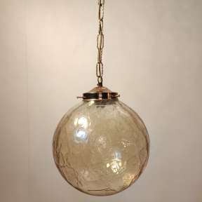 Подвес с плафоном янтарного цвета