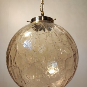 Подвес с плафоном янтарного цвета