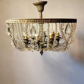 Потолочная люстра с стеклянными бусинами