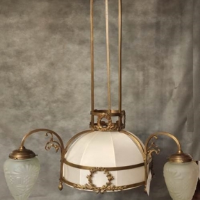 Антикварный светильник из бронзы