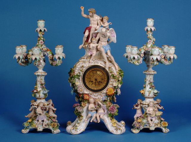 Meissen porcelain candalebra